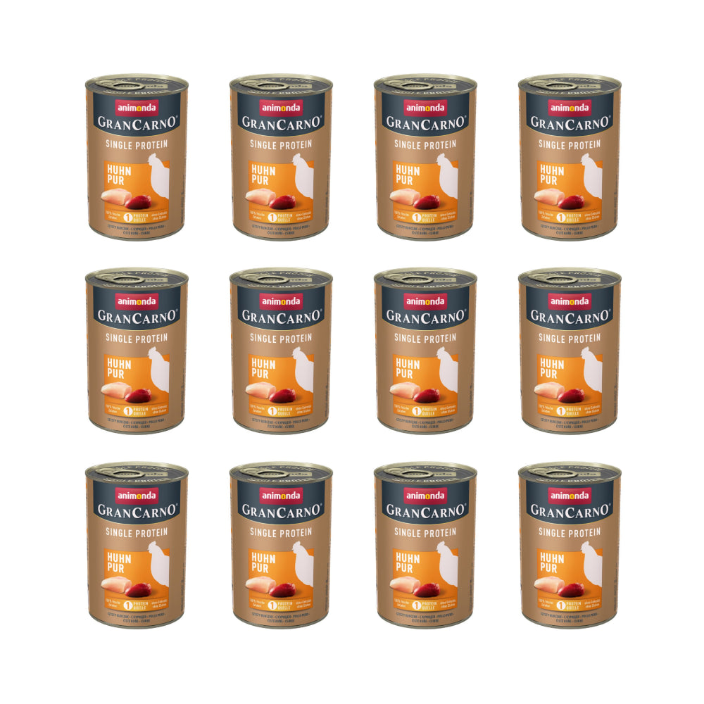 Pakiet Animonda GranCarno Single Protein Kurczak 12 x 400 g