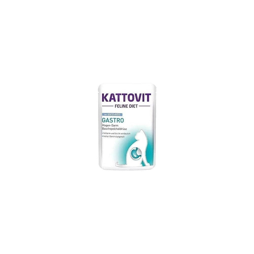 KATTOVIT Gastro kaczka ryż 85g na układ pokarmowy