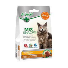Dr Seidel Smakołyki Mix 2w1 Piękna Sierść & Malt Odkłaczanie dla Kota 60 g