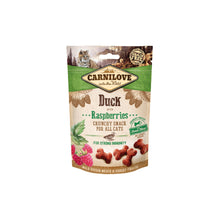 Brit Carnilove Immunity Snack Odporność Duck with Raspberries  Kaczka Maliny Bezzbożowa Przekąska Dla Kota  50 g