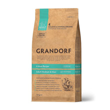 Grandorf 4 Meat Adult Medium Maxi Sucha Karma Dla Dorosłych Psów Średnich i Dużych Ras o Smaku 4 Mięs 10 kg