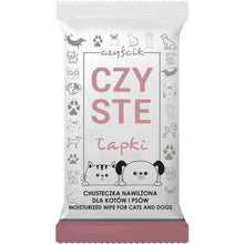Chusteczki Nawilżane Dla Psów i Kotów Czyste Łapki 1 Sztuka