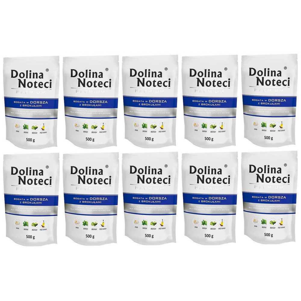 Pakiet Dolina Noteci Premium Bogata w Dorsza z Brokułami 10 x 500 g