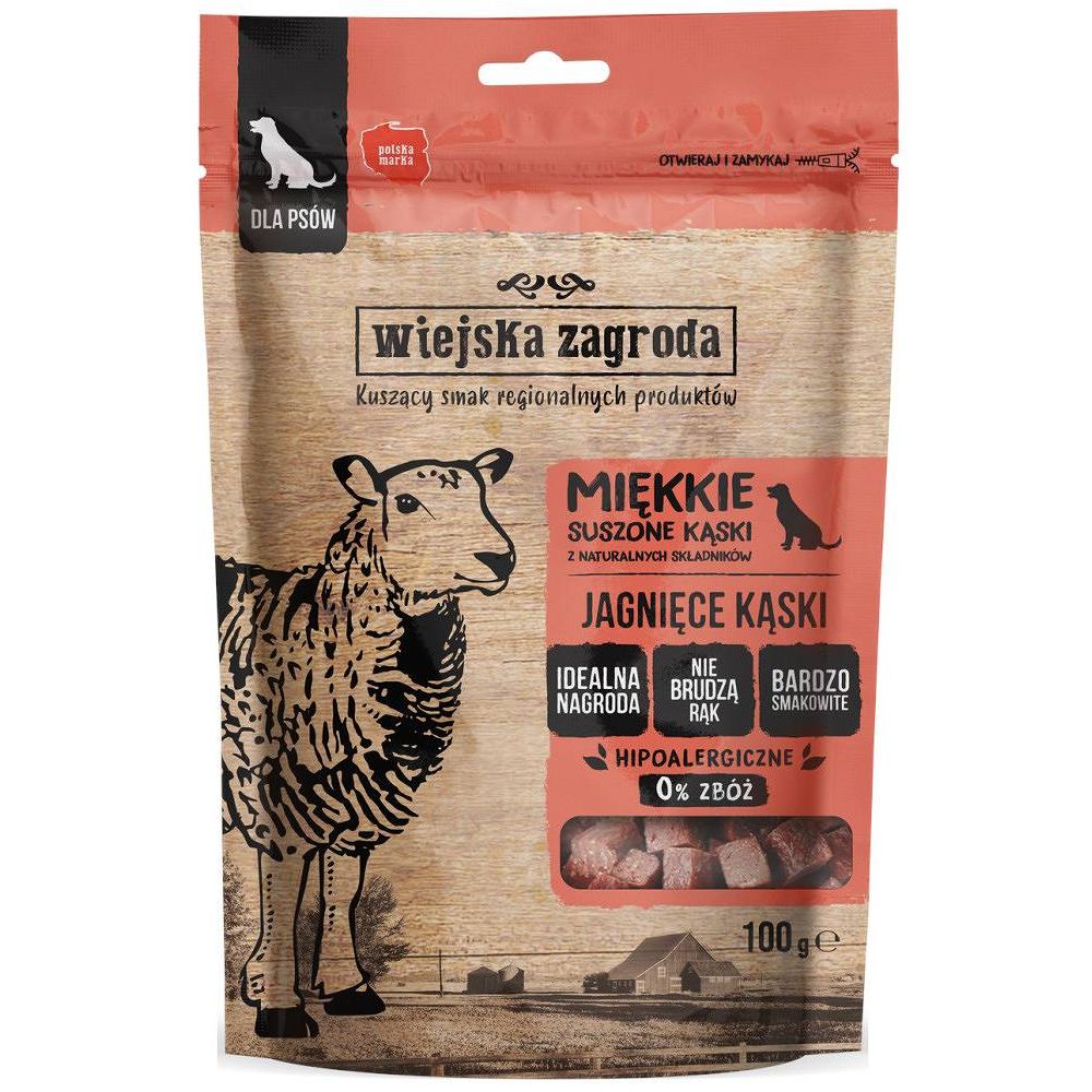 Wiejska Zagroda Przysmak Dla Psa Jagnięce Kąski 100 g