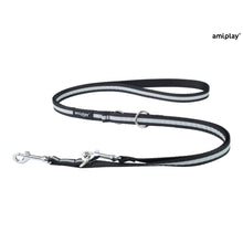 Amiplay Smycz Regulowana 6 w 1 Shine 100 - 200 cm Czarna Rozmiar M