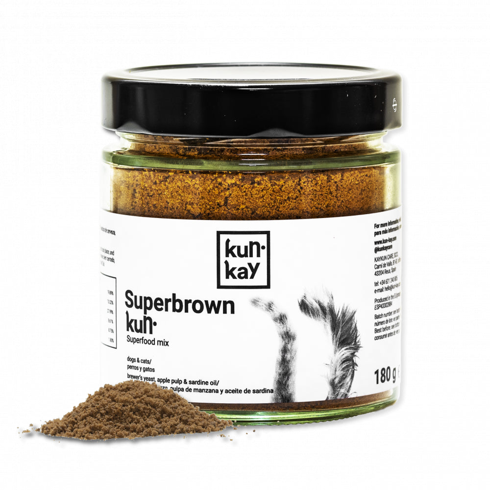 Kunkay Superbrownkun Karma Uzupełniająca Domową Dietę Dla Psa i Kota 180 g