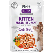 Brit Care Cat Fillets in Gravy Tender Turkey Kitten Fileciki z Indyka w Sosie Mokra Karma Dla Kociąt 85 g