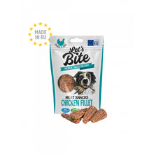 Brit Lets Bite Meat Snacks Chicken Fillet Przekąski Mięsne Dla Psa 80 g