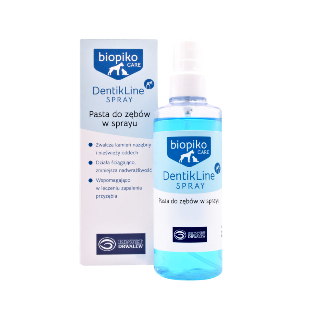Biopiko Care DentikLine Pasta Do Zębów w Sprayu Dla Psów i Kotów 125 ml