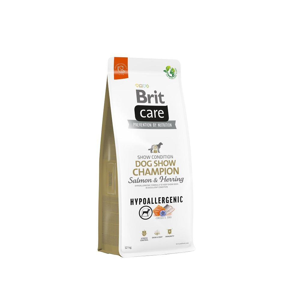Brit Care Hypoallergenic Dog Show Champion Salmon & Herring Karma Dla Psów z Łososiem i Śledziem 12 kg
