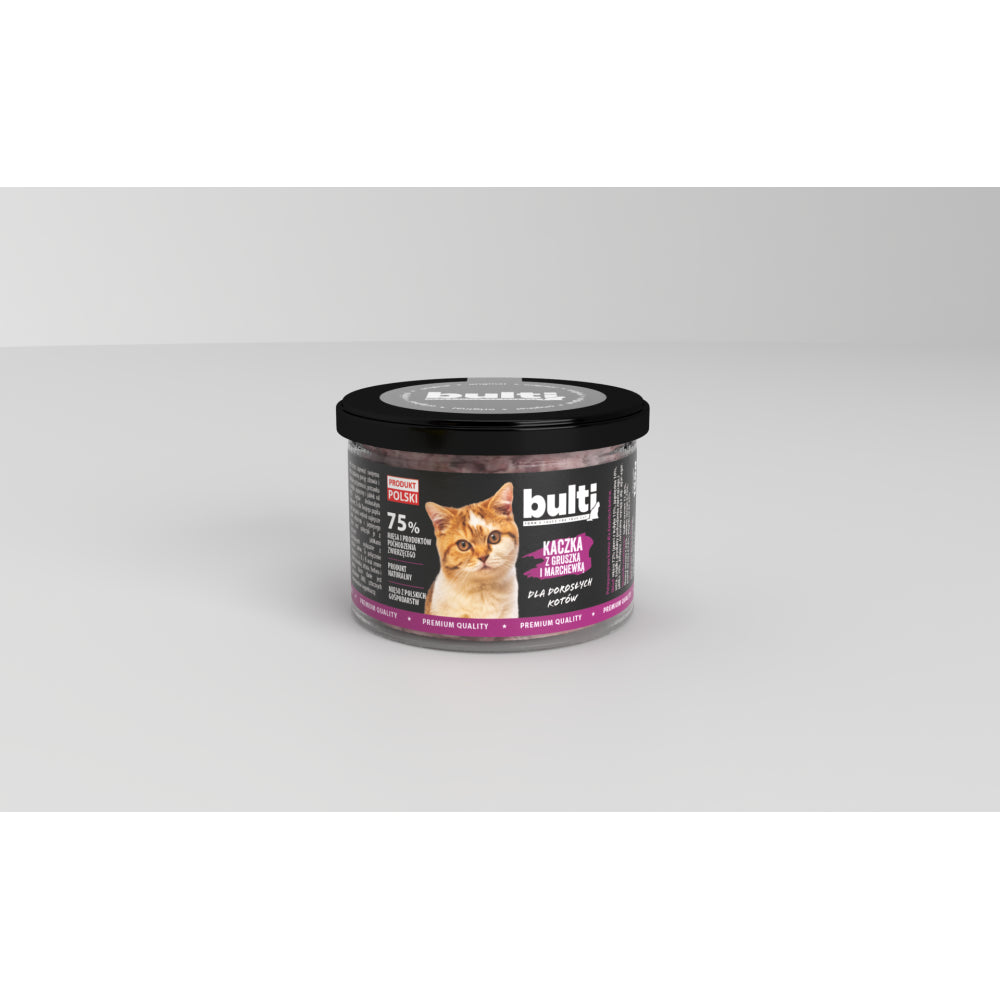Bulti Potrawka Dla Dorosłych Kotów Z Kaczką, Gruszką I Marchewkami W Bulionie 190 g