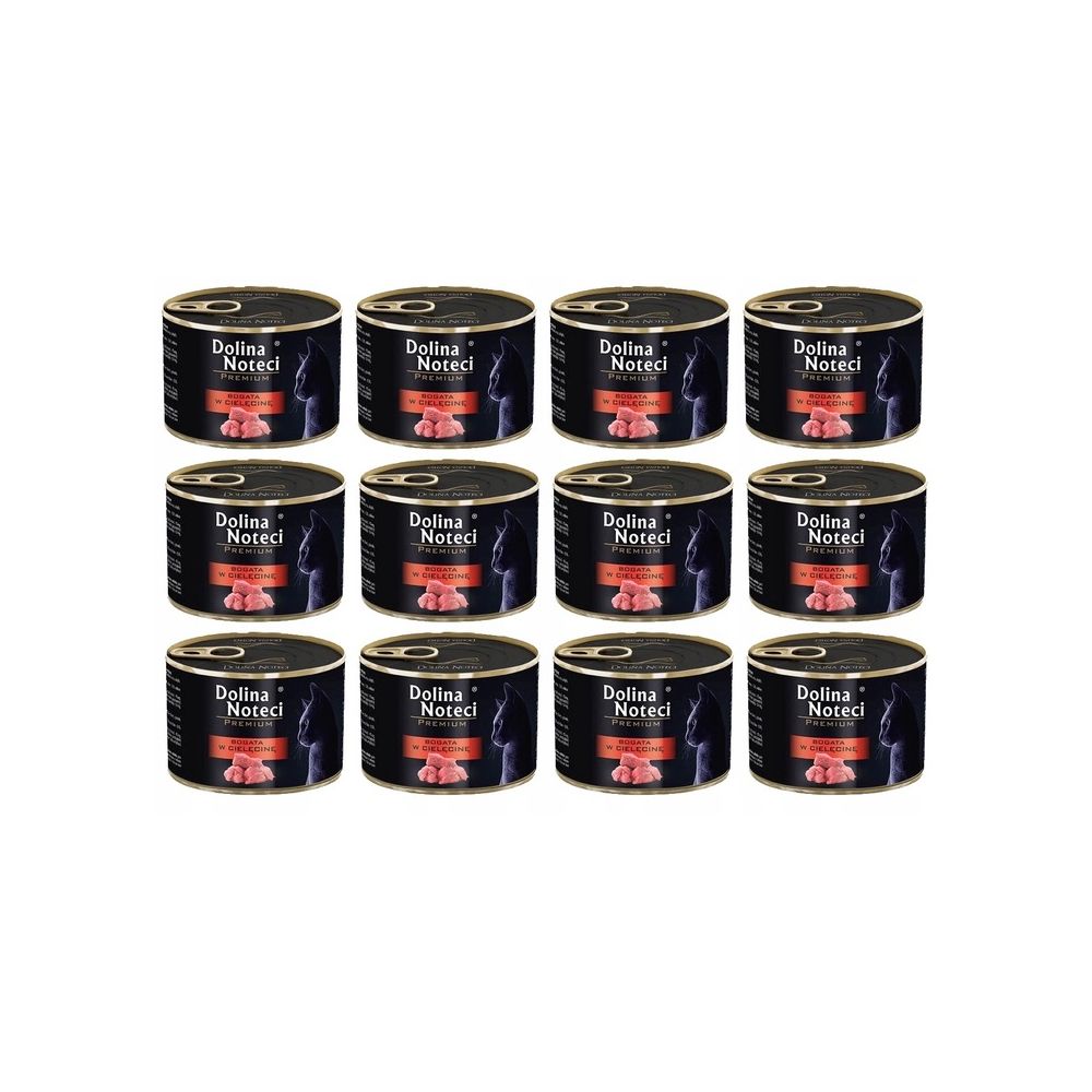 Pakiet Dolina Noteci Premium Bogata w Cielęcinę 12 x 185 g