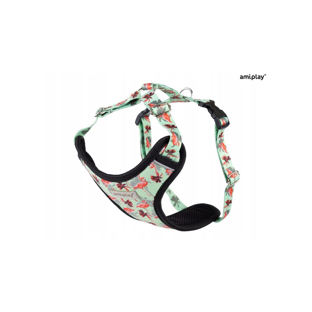 Amiplay Szelki Discovery BeHappy Rozmiar S Flamingo