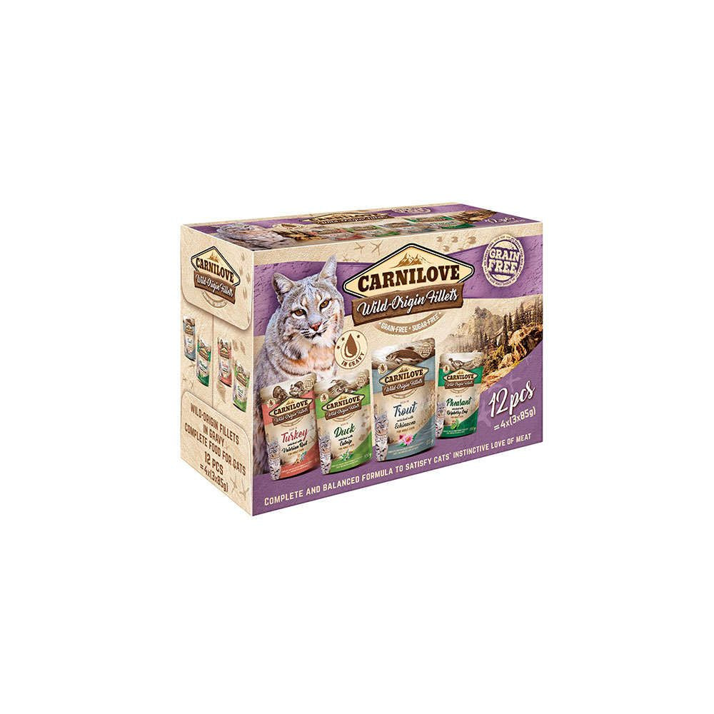 Brit Carnilove Cat Pouch Multipack Saszetki Dla Kota 12x85 g