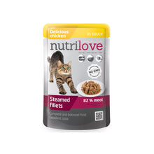 Nutrilove Mięsne Kawałki z Kurczaka w Sosie Kot 85 g