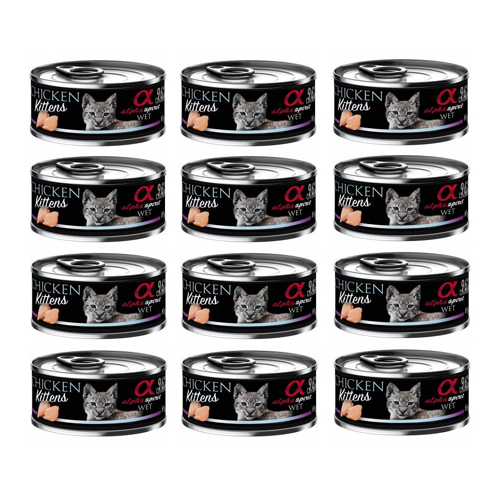 Alpha Spirit Kurczak dla Kociąt 12 x 85 g
