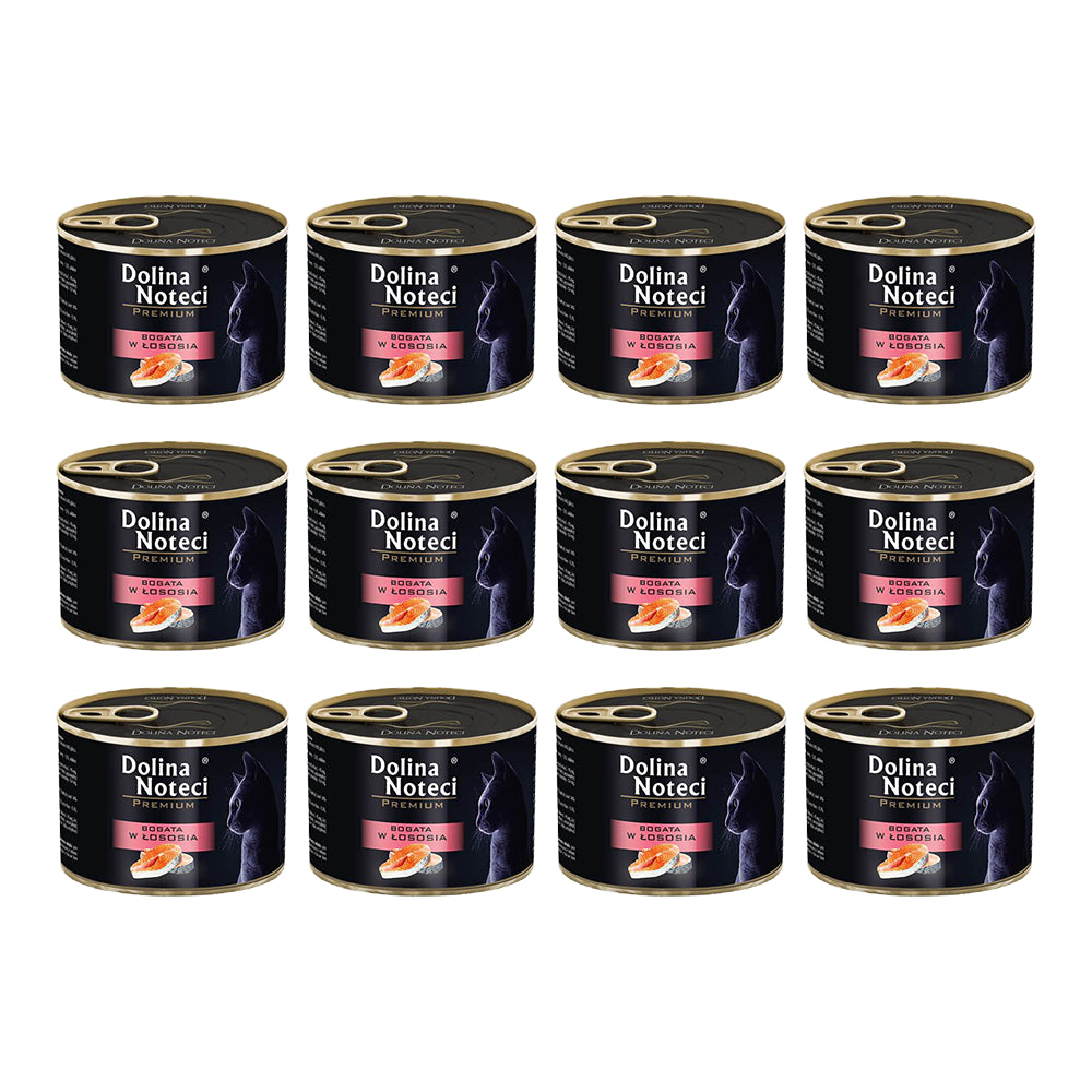 Pakiet Dolina Noteci Premium Bogata w Łososia 12 x 185 g