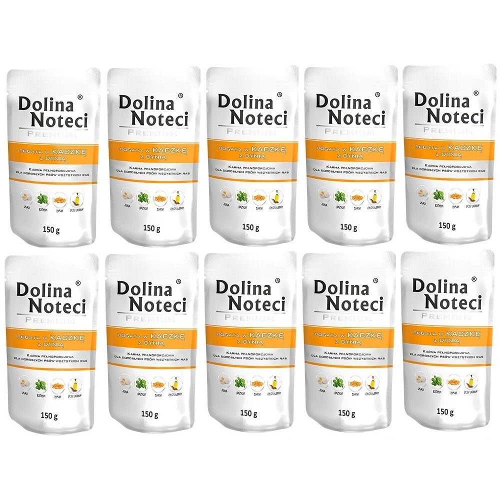 Pakiet Dolina Noteci Premium Bogata w Kaczkę z Dynią 10 x 150 g