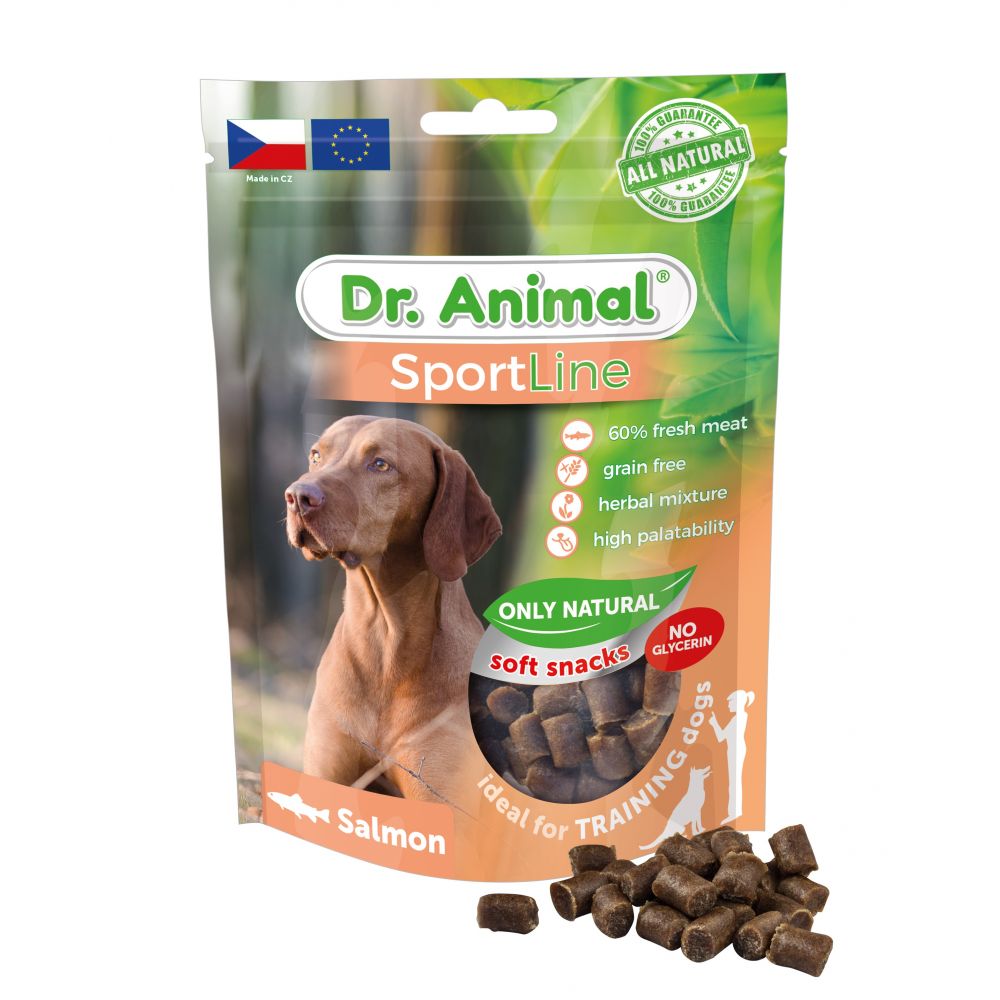 Brit Dr. Animal Sportline Salmon Łosoś Przysmak Dla Psa 100 g