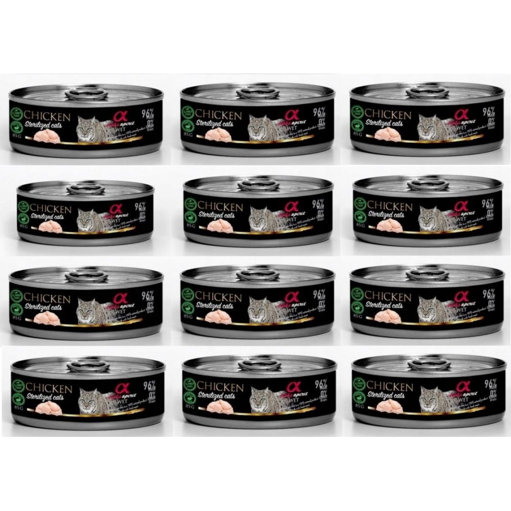 Alpha Spirit Kurczak Koty Sterylizowane 12 x 85 g