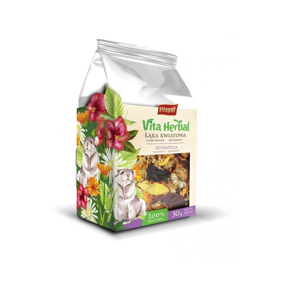Vitapol Vita Herbal Przekąska Łąka Kwiatowa Dla Szynszyli 30 g