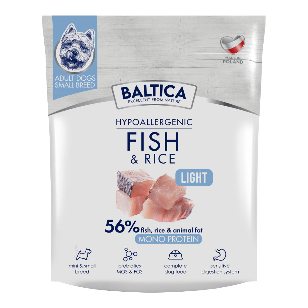 Baltica Adult Fish&Rice Light Ryba z Ryżem Dla Małych Ras 1kg