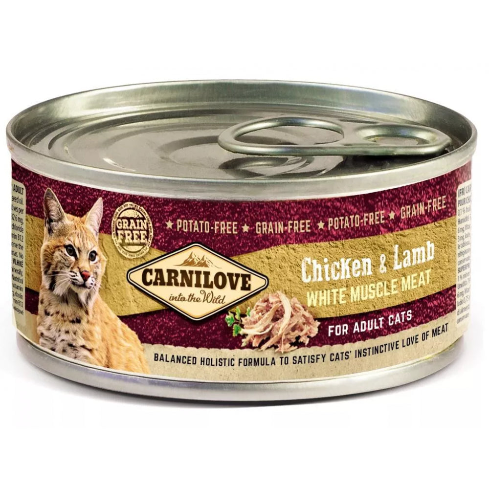Brit Carnilove Chicken & Lamb Kuczak Jagnięcina Adult Cats 100 g