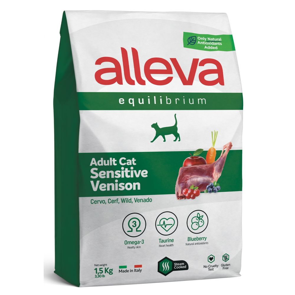 Alleva Equilibrium Sucha Karma Dla Wrażliwych Kotów Z Jeleniem 1,5 kg