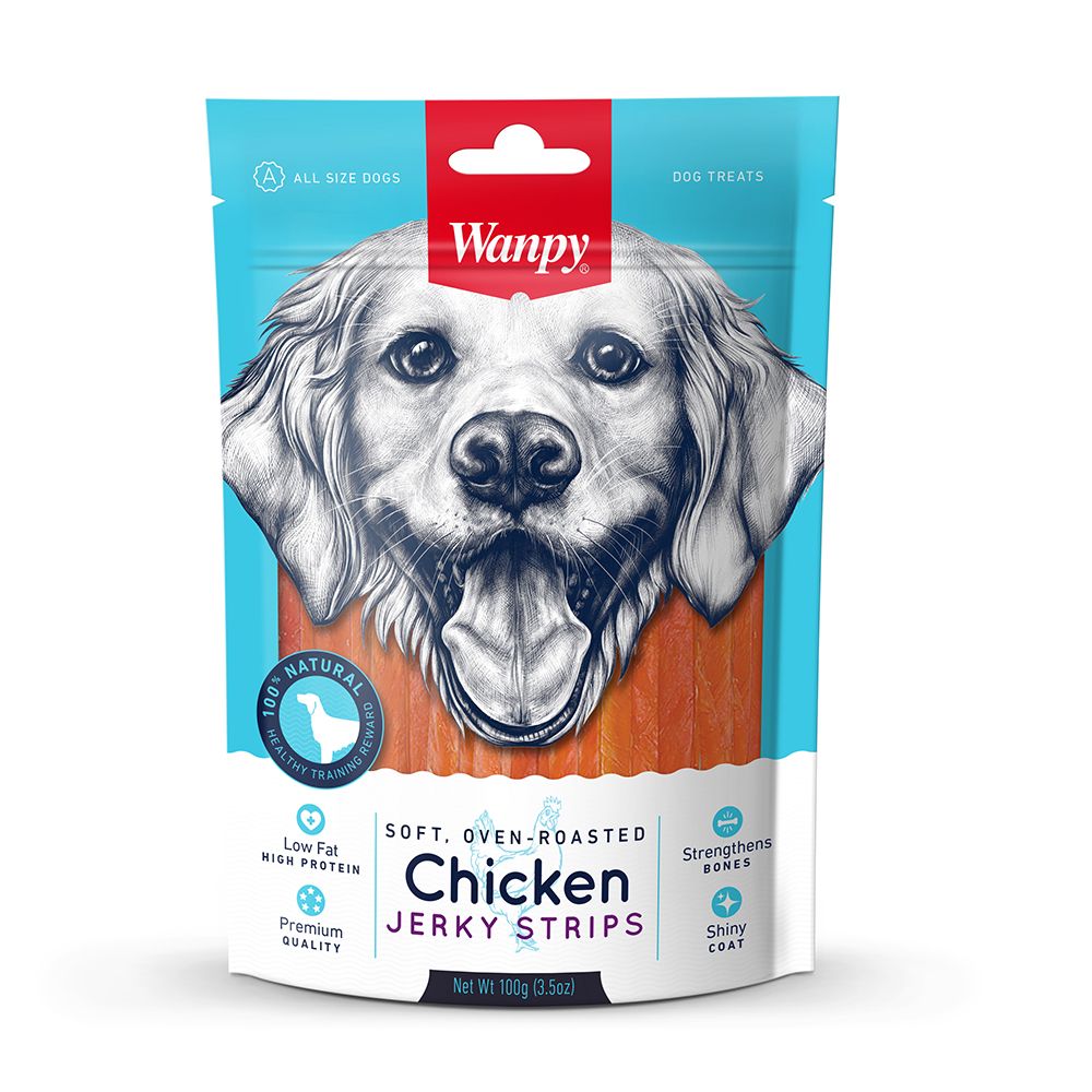 Wanpy Chicken Jerky Strips Paski z Kurczaka 100 g