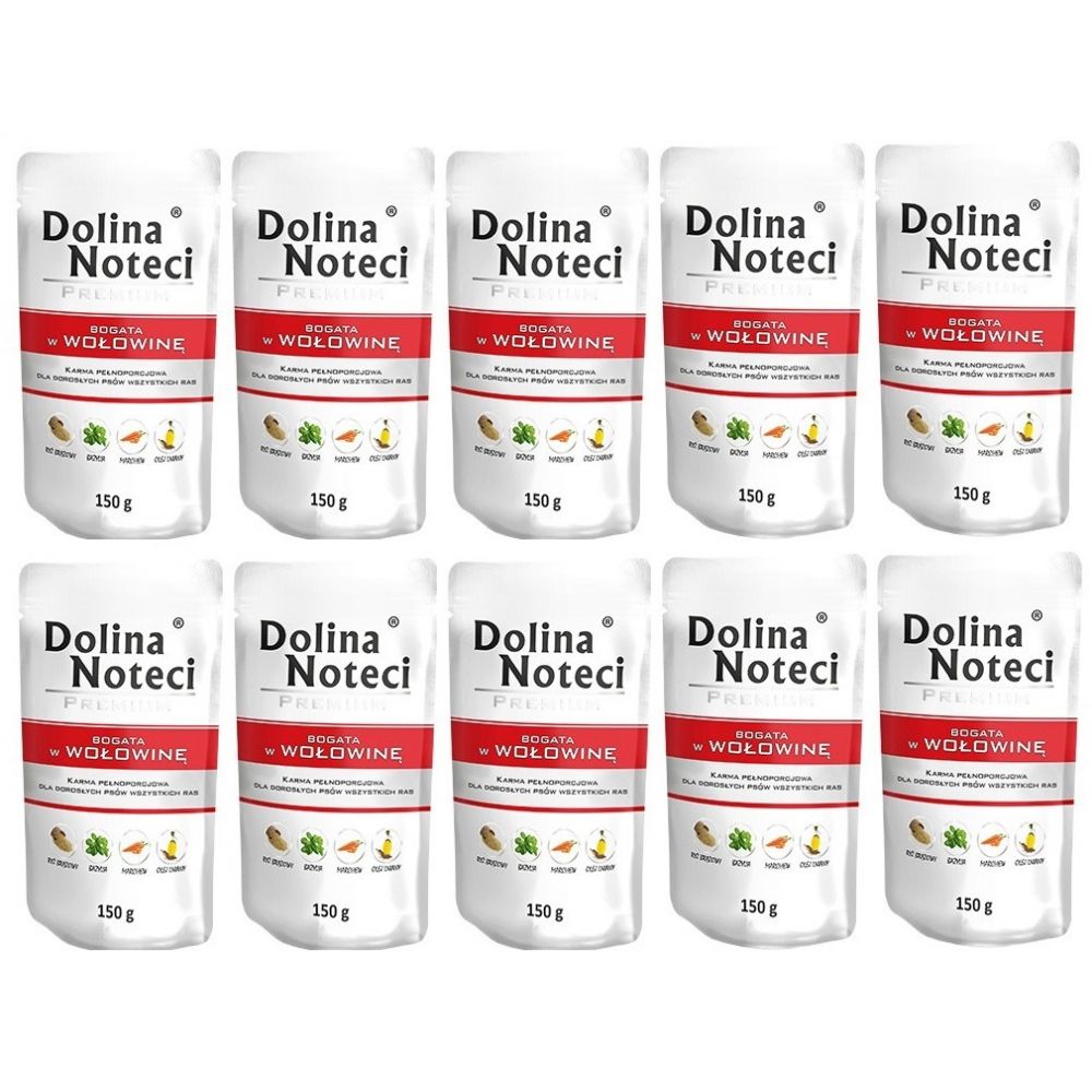 Pakiet Dolina Noteci Premium Bogata w Wołowinę 10 x 150 g