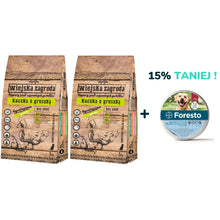 Pakiet Wiejska Zagroda Kaczka z Gruszką 2 x 9 kg + Foresto dla Psa powyżej 8 kg 15% TANIEJ