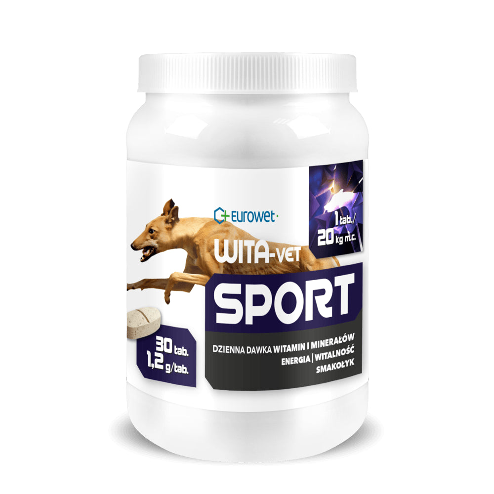 Eurowet Wita-Vet Sport Karma Uzupełniająca Dla Psów Aktywnych 30 Tabletek