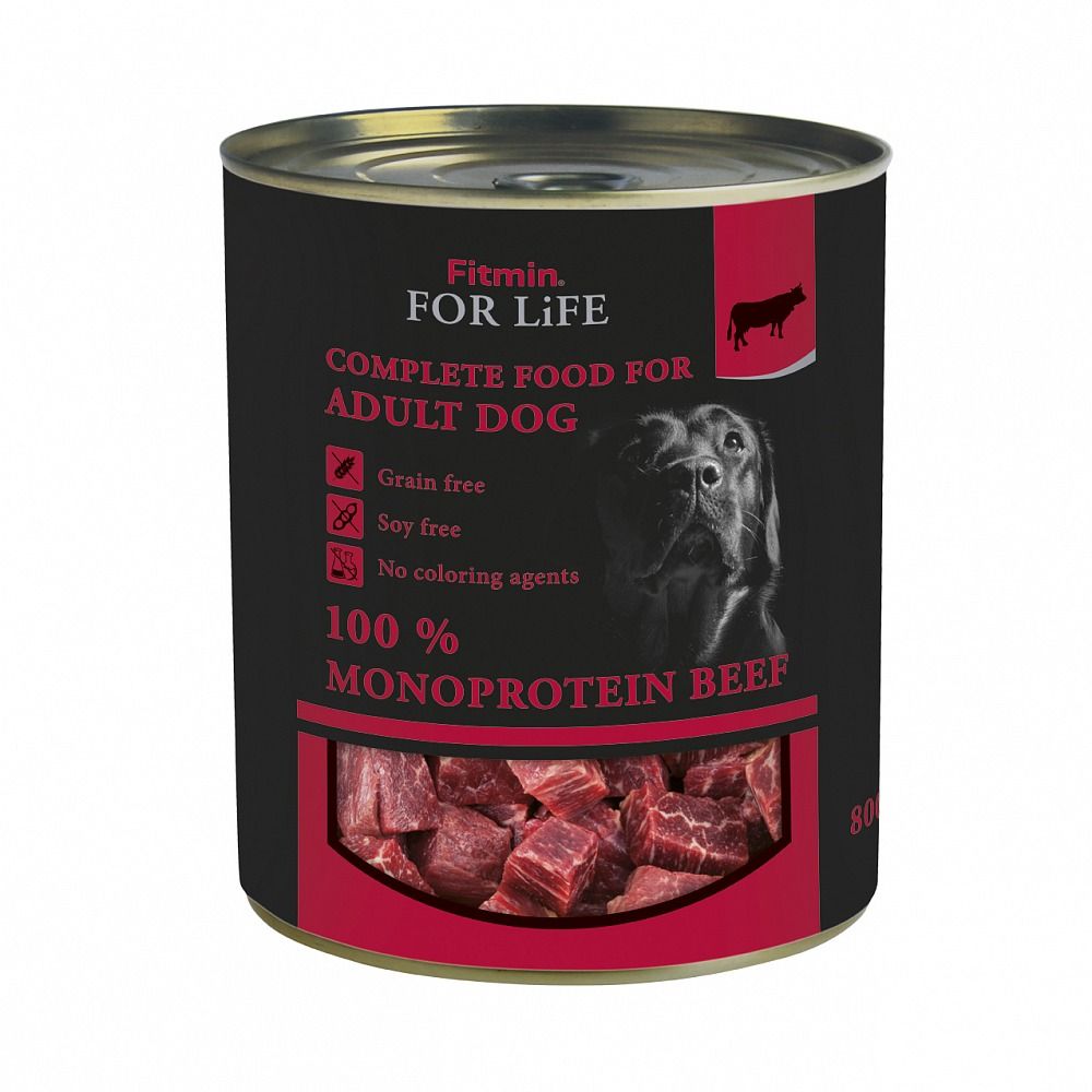 Fitmin For Life Monoprotein Beef Mokra Karma Dla Dorosłych Psów Wołowina 800 g