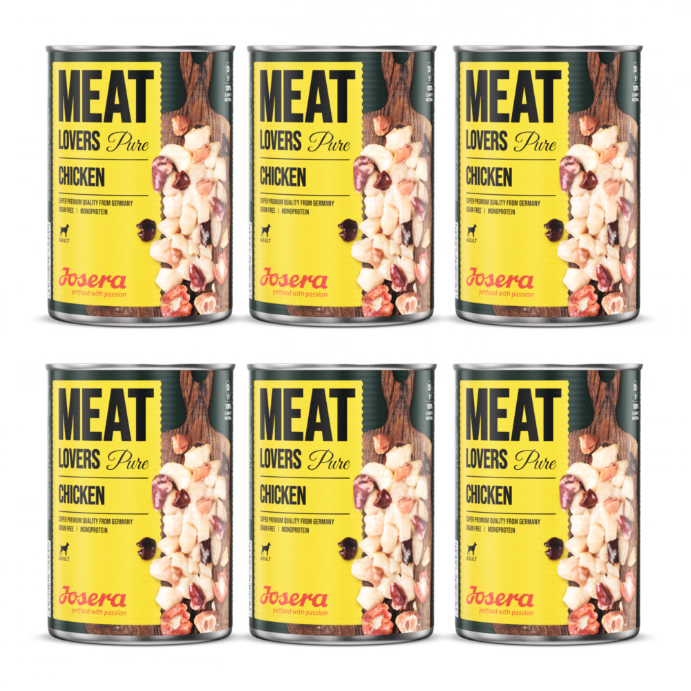 Pakiet Josera MeatLovers Pure Monobiałkowa Mokra Karma Dla Dorosłych Psów Z Kurczakiem 6 x 400 g