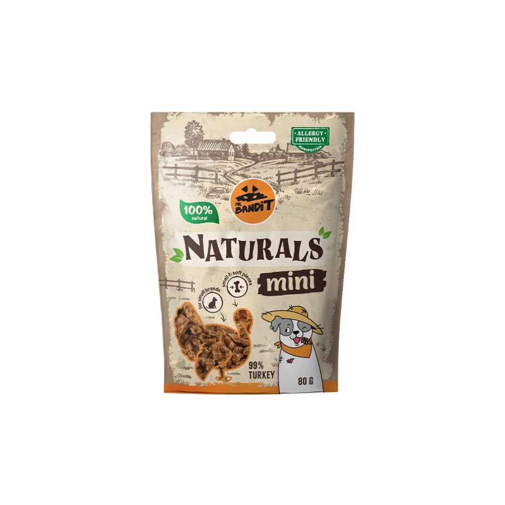 MR. BANDIT Naturals Mini Indyk 80g dla małych ras