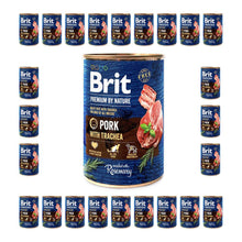 Pakiet Brit Premium By Nature Pork With Trachea Wieprzowina Tchawica Mokra Karma Dla Psa 24 x 400 g