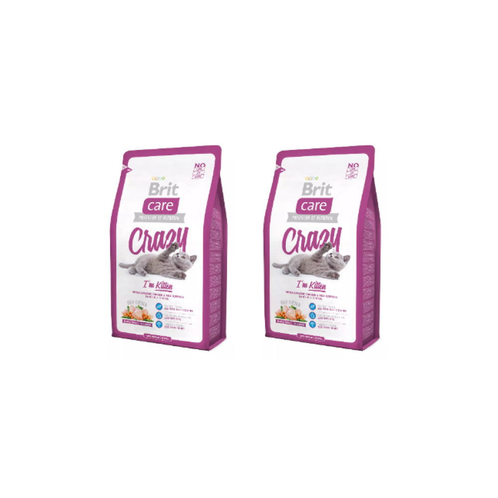 Pakiet Brit Care Crazy Im Kitten Kurczak Ryż Karma Dla Kociąt 2 x 2 kg