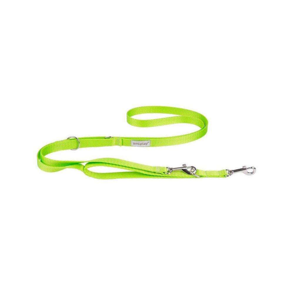Amiplay Smycz Regulowana 7w1 Samba Rozmiar S 100-200 cm Zielona
