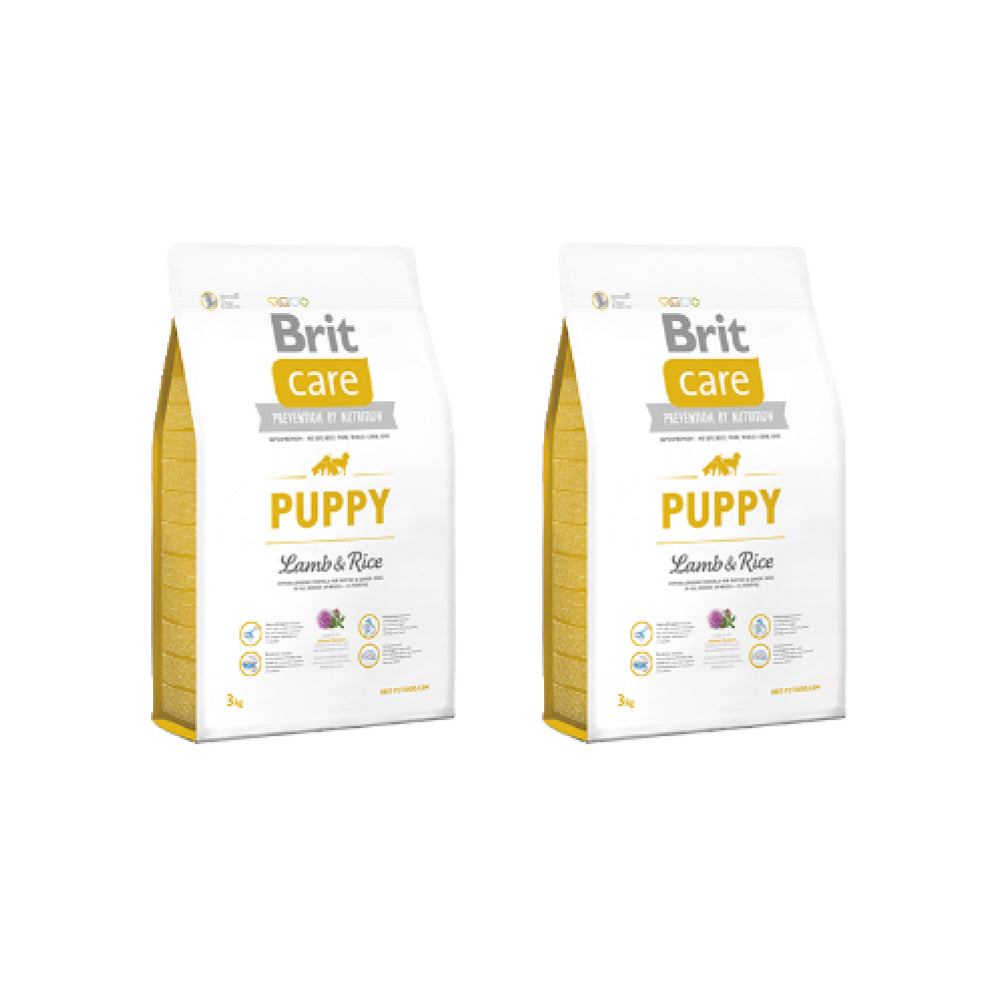 Pakiet Brit Care Lamb & Rice Jagnięcina & Ryż  Puppy  Karma Dla Szczeniąt 2 x 3 kg