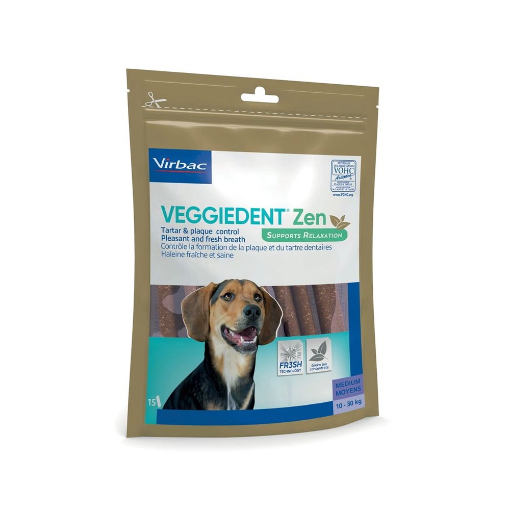 VIRBAC Veggiedent Zen M gryzaki dla psów 10-30kg