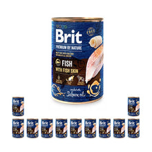 Pakiet Brit Premium By Nature Fish with Fish Skin Ryba Mokra Karma Dla Psa 12 x 400 g