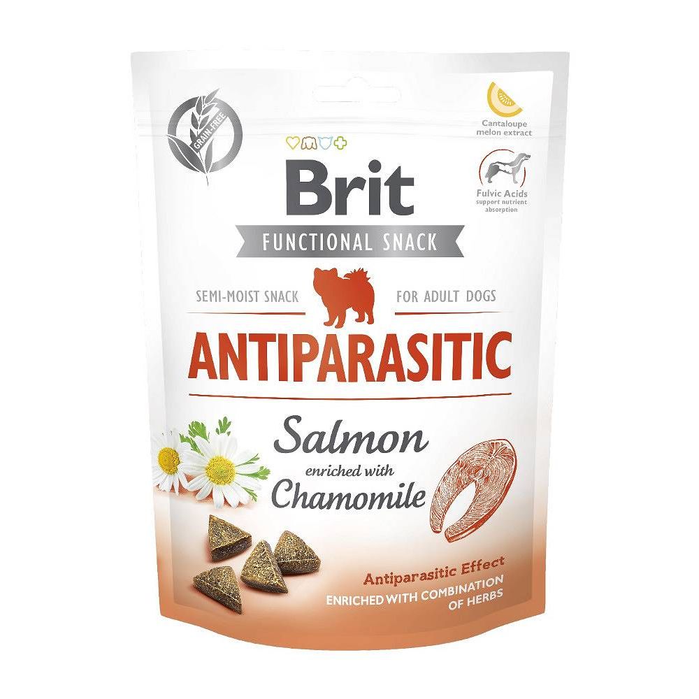 Brit Care Functional Snack Antiparasitic Przeciwpasożytniczy Salmon Łosoś Przysmaki Dla Psa 150 g