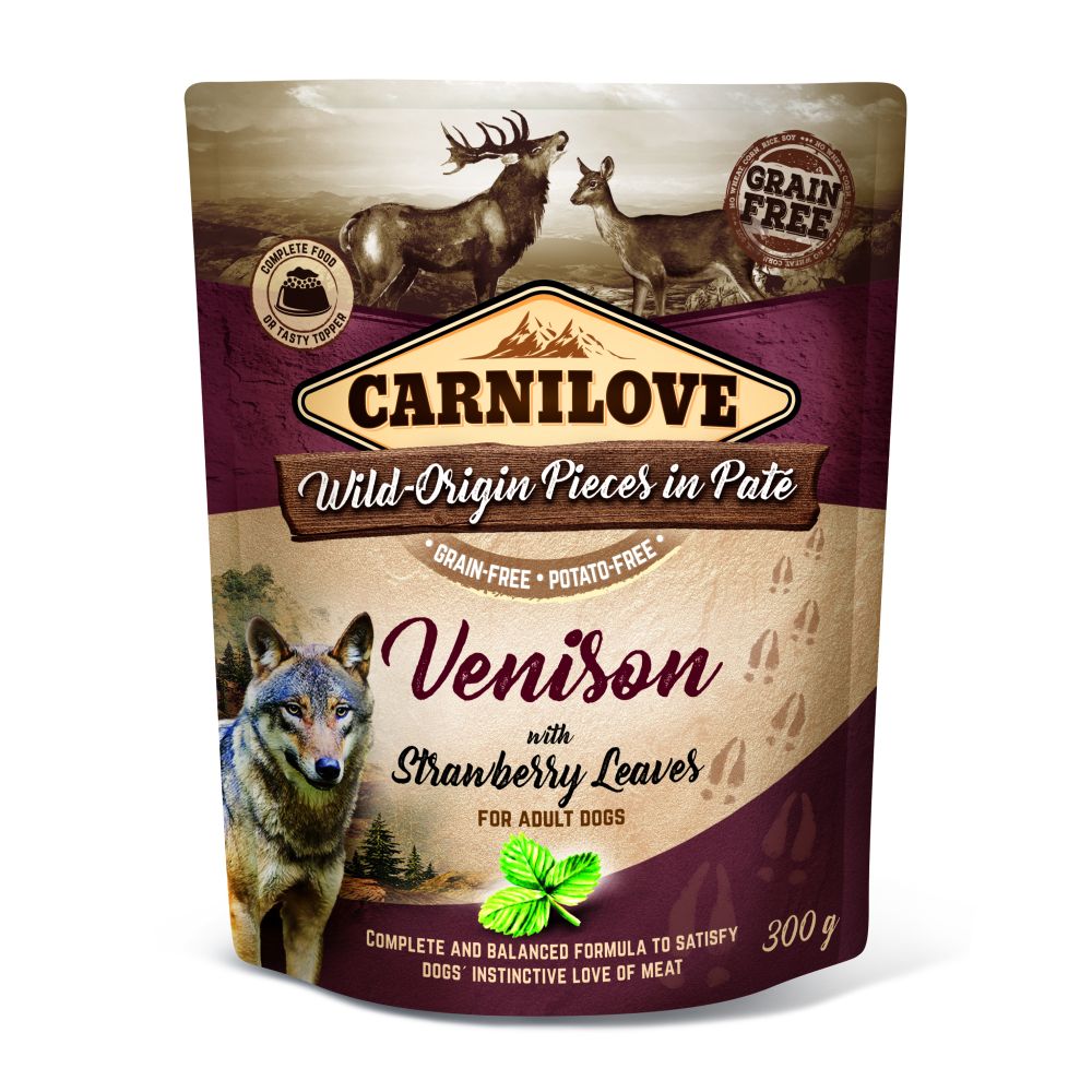 Brit Carnilove Venison & Strawberry Leaves Dziczyzna Liście Truskawek 300 g