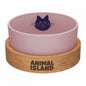 Animal Island Szklana Miska Dla Kota Rozmiar S 900 ml Różowa