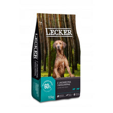Lecker Sucha Karma Dla Dorosłych Psów Jagnięcina z Wołowiną 10 kg
