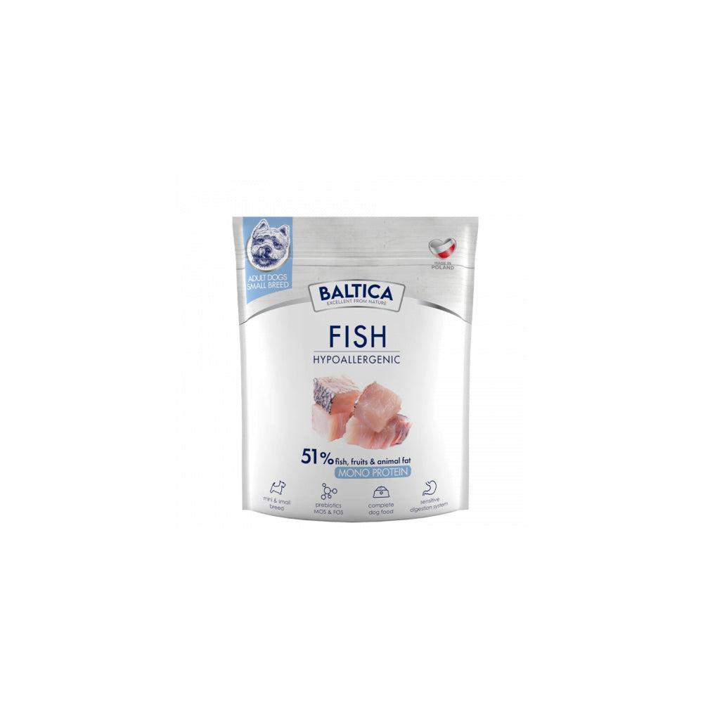 BALTICA Karma z rybami i ryżem dla małych ras S 1kg