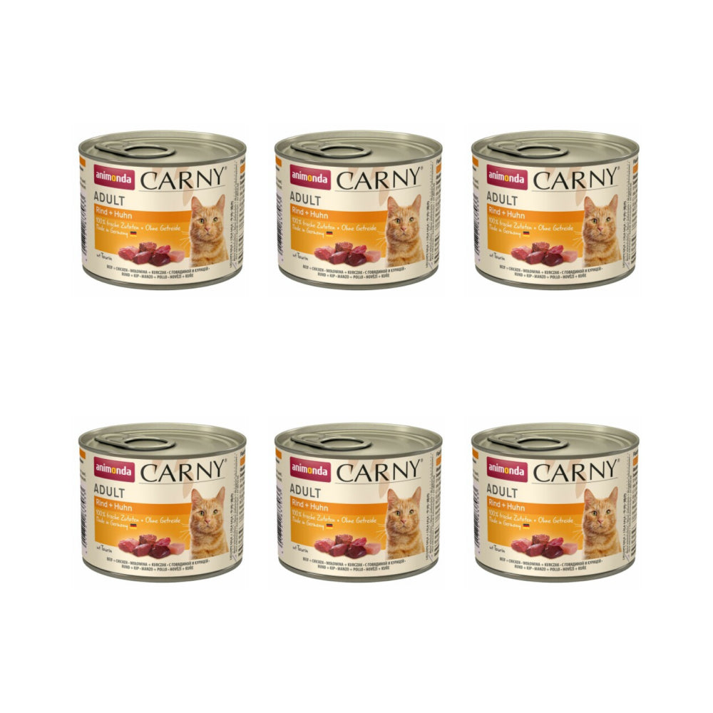 Pakiet Animonda Carny Wołowina z Kurczakiem 6 x 200 g