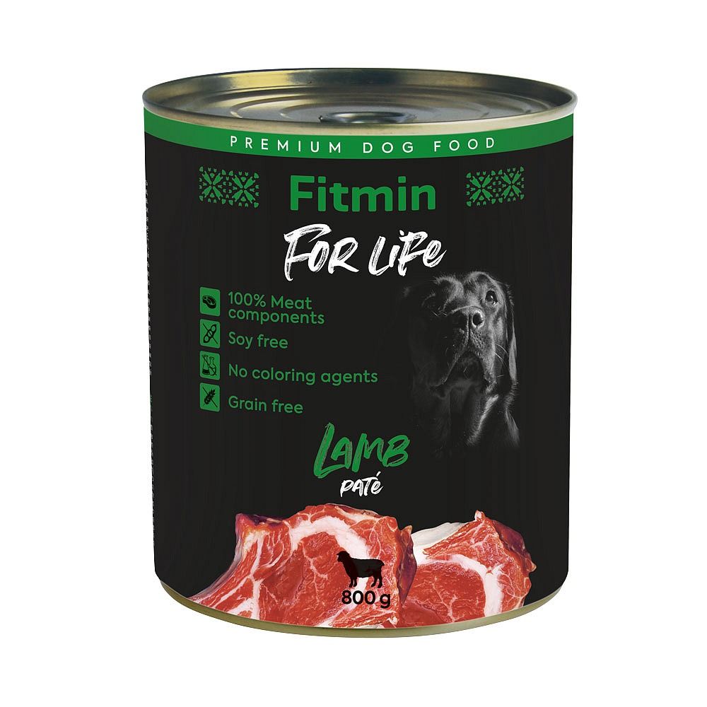 Fitmin For Life Lamb Pate Karma Dla Dorosłych Psów z Jagnięciną 800 g