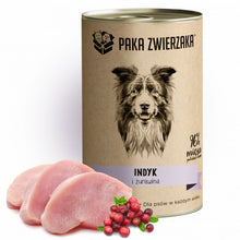 Paka Zwierzaka Mokra Karma Dla Psa Indyk, Żurawina 400 g