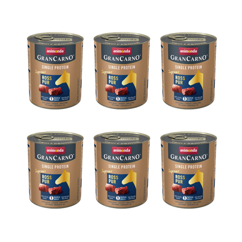 Pakiet Animonda GranCarno Single Protein Konina 6 x 800 g